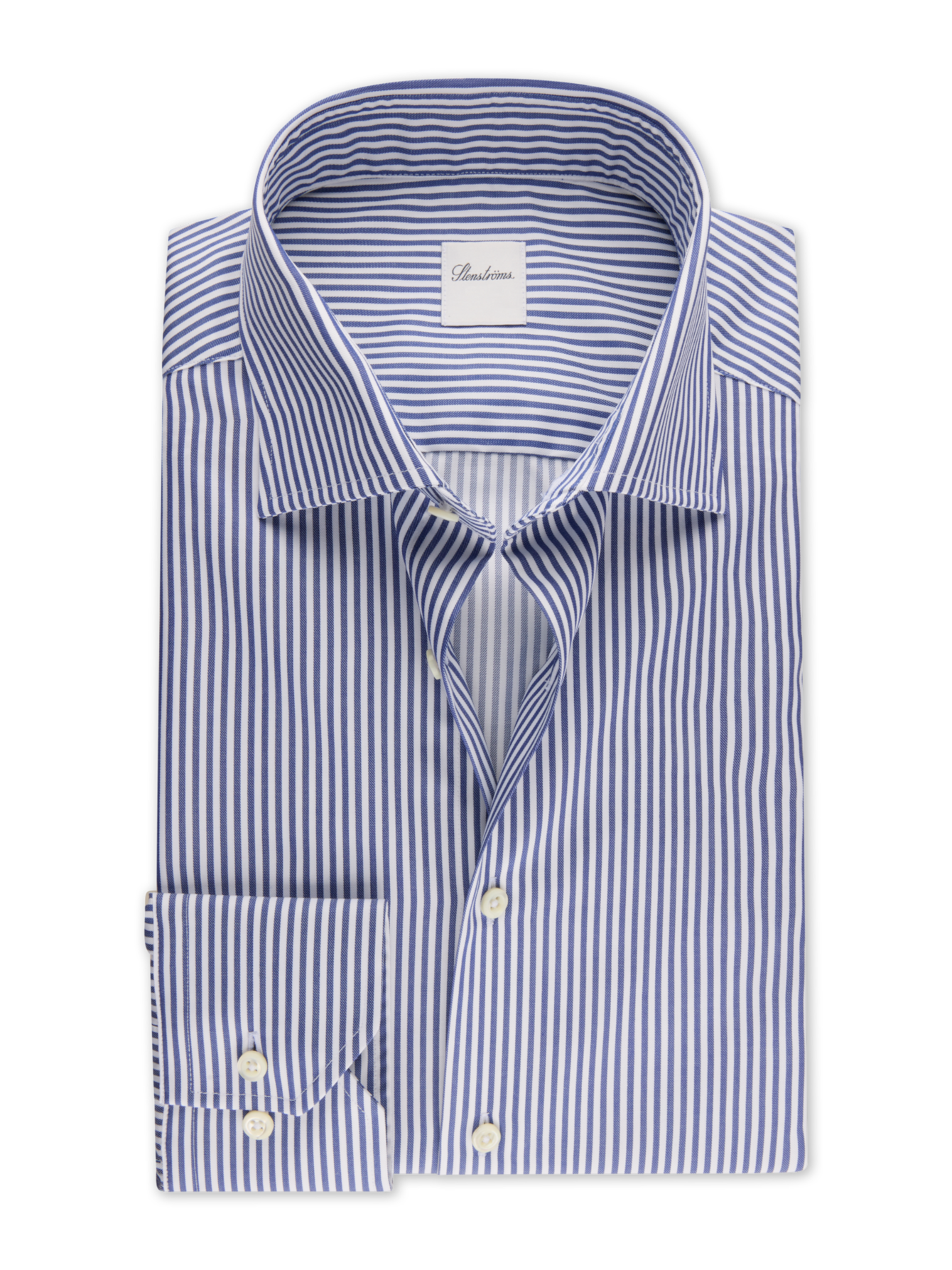 Blue Striped Twill Shirt