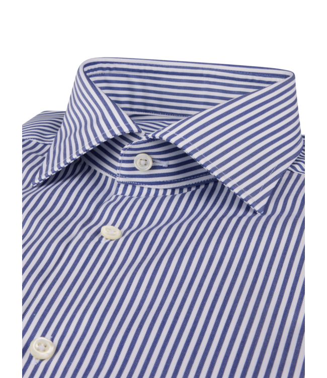 STENSTROMS Chemise en twill rayé bleu