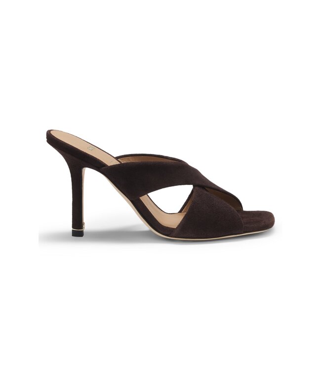 BOSS Sandales en cuir suédé à brides croisées