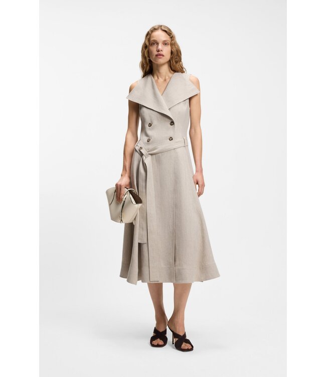 BOSS Sandales en cuir suédé à brides croisées