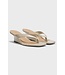 BOSS Sandales entre-doigts en cuir à talon compensé