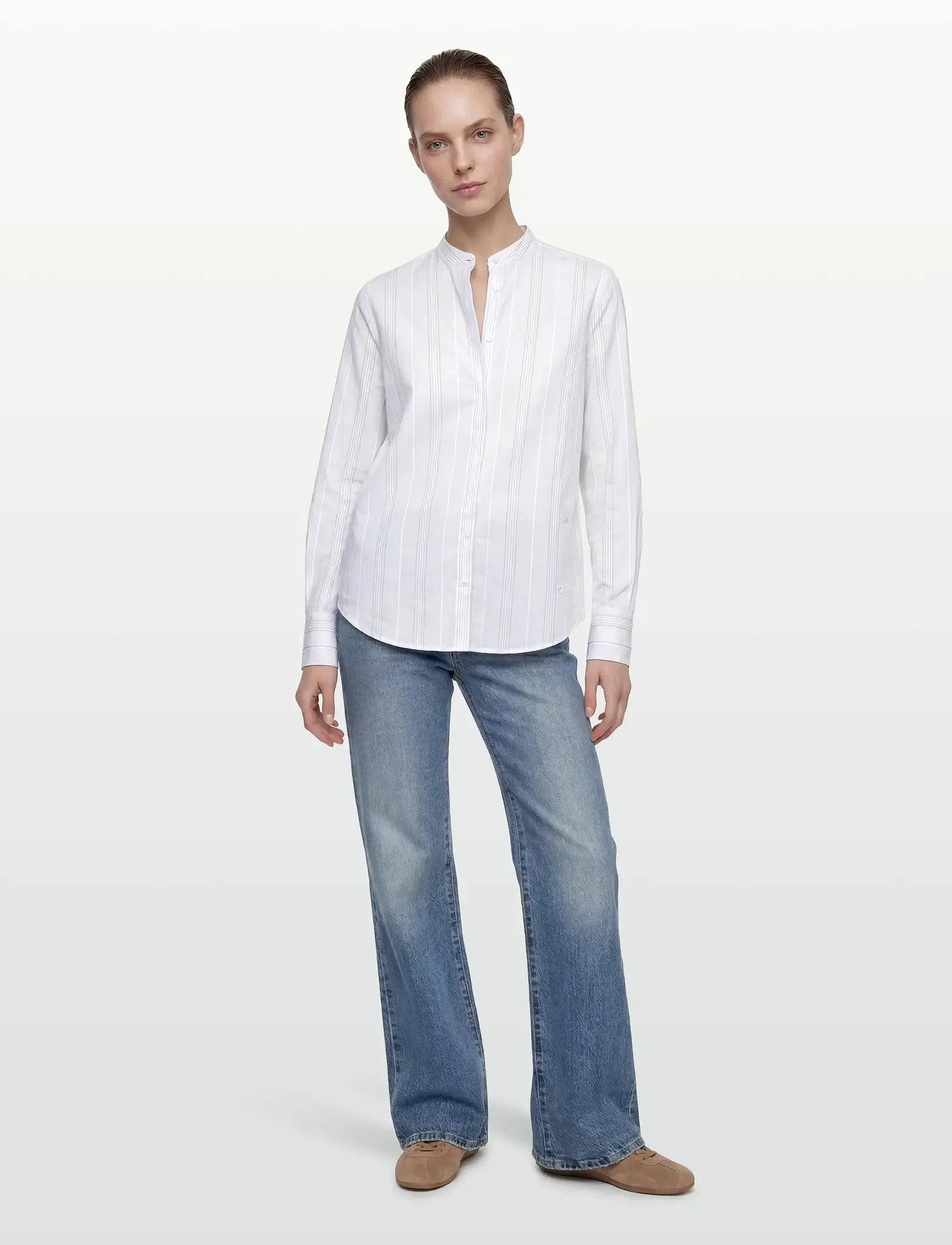 Minimal Striped Blouse