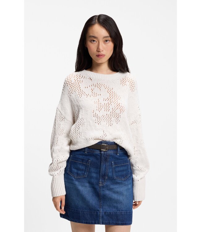 BOSS Ceinture texturée en cuir italien avec boucle ardillon dorée