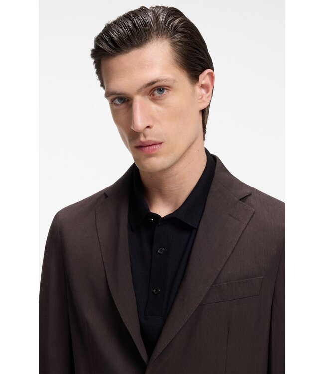 BOSS Slim-Fit Suit Jacket in Washable Tech Linen