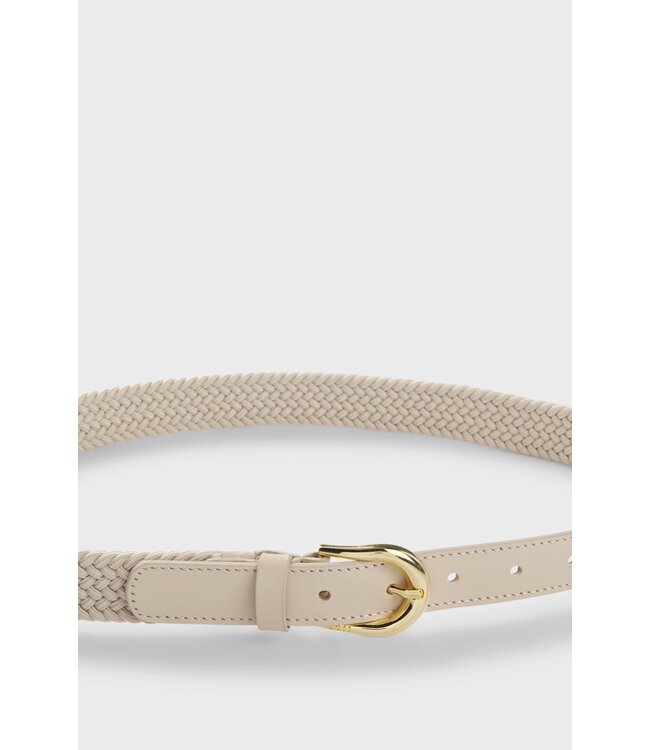 BOSS Ceinture tressée avec finitions en cuir