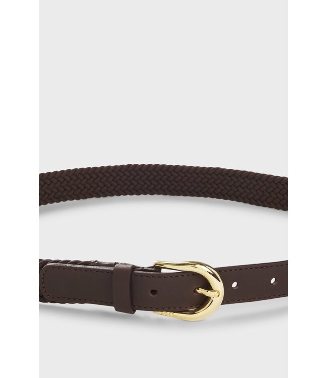 BOSS Ceinture tressée avec finitions en cuir