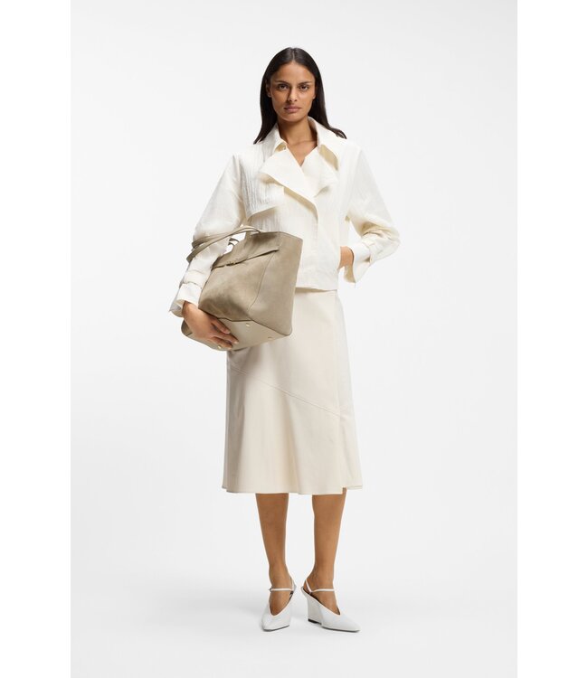 BOSS BOSS REVERS Tote Bag in Suede with Belt Detail