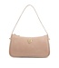 BOSS Suede Shoulder Bag with Metallic Double B Monogram