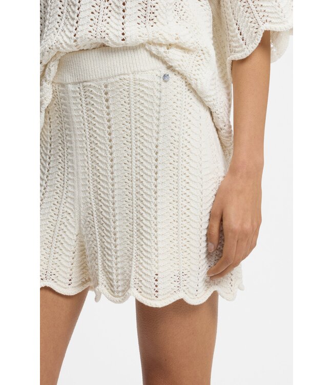 BOSS Short en maille mélangée de coton à structure ondulée