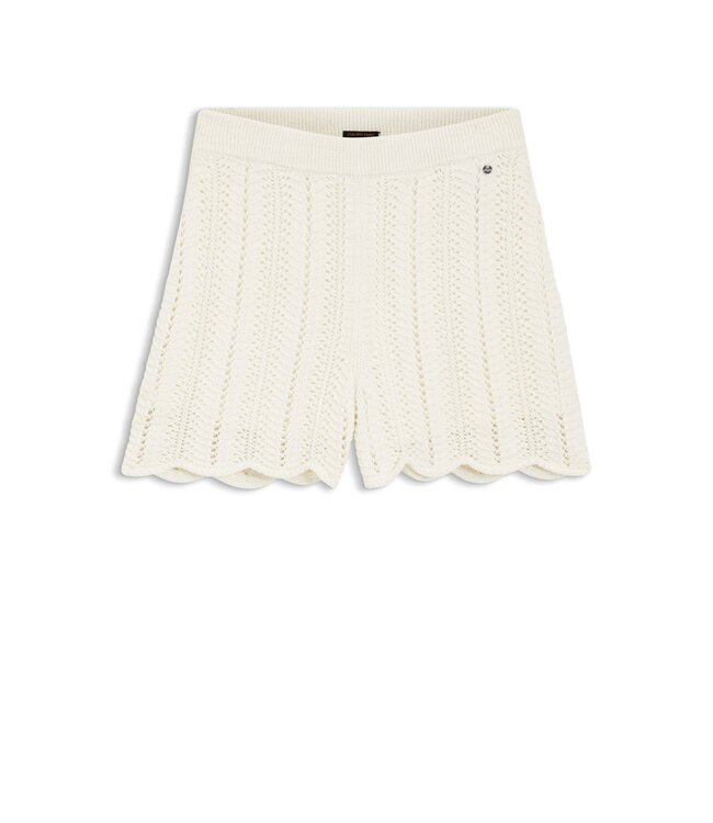 BOSS Cotton-Blend Knitted Shorts with Wave Structure
