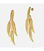 RM KANDY Boucles d’oreilles pendantes Gold Leaf