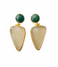 RM KANDY Boucles d’oreilles statement Emerald Moonstone