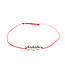 RM KANDY Bracelet cordon perlé doré
