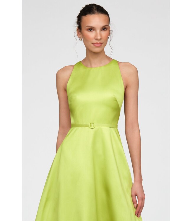 Theia Minta Mikado Halter Gown