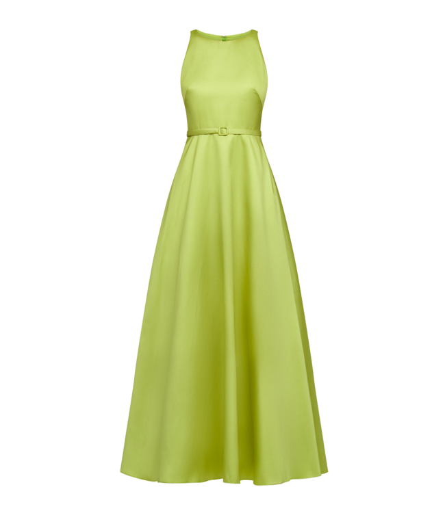 Theia Minta Mikado Halter Gown