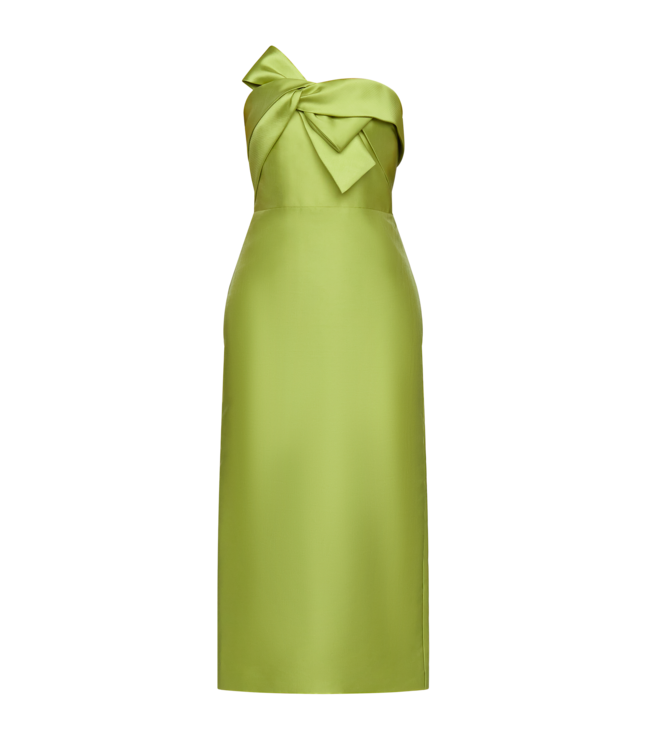 Theia Aliana Strapless Mikado Dress