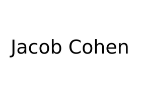 Jacob Cohen