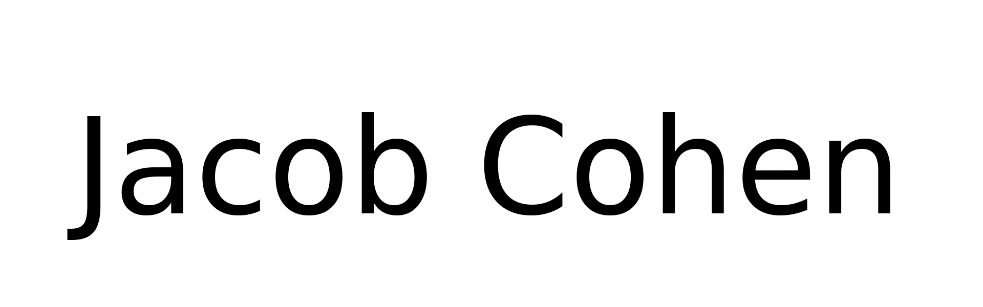 Jacob Cohen