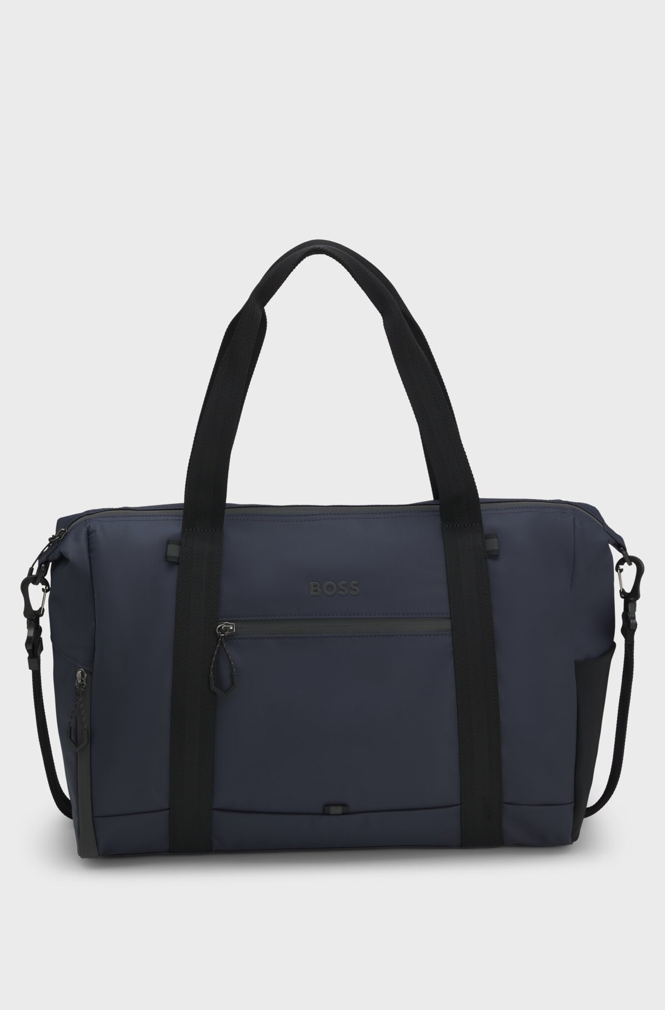 Faux-Leather Holdall with Reflective Details