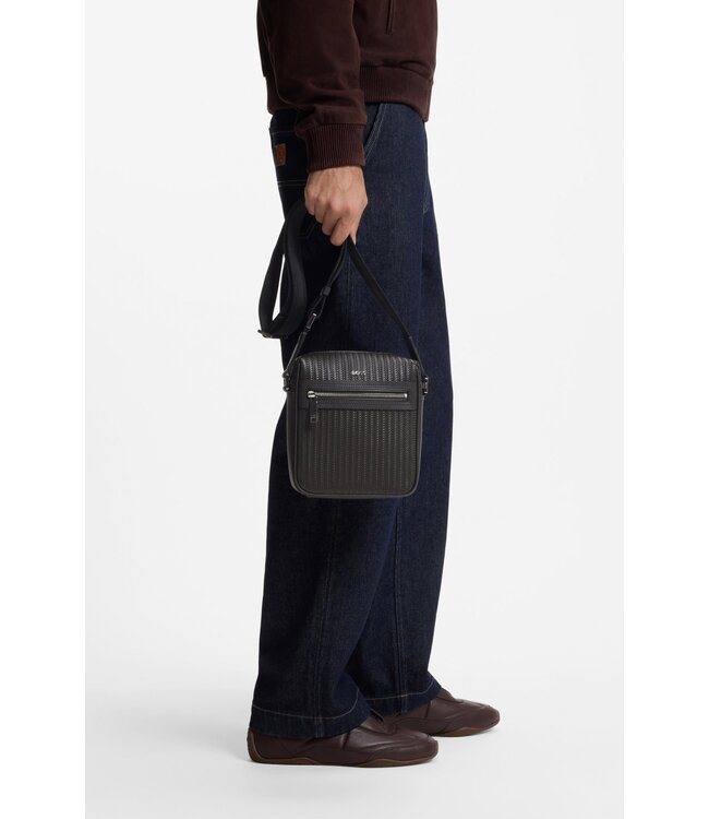 BOSS Reporter Bag with Embossed Pattern