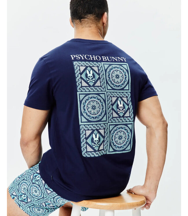 PSYCHO BUNNY Mens Frank Back Graphic Tee