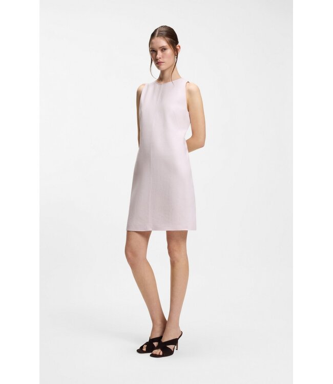 BOSS Linen Blend Sleeveless Dress