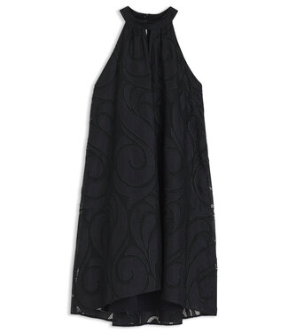 BOSS Dalisse Embroidered Ramie Halter Dress