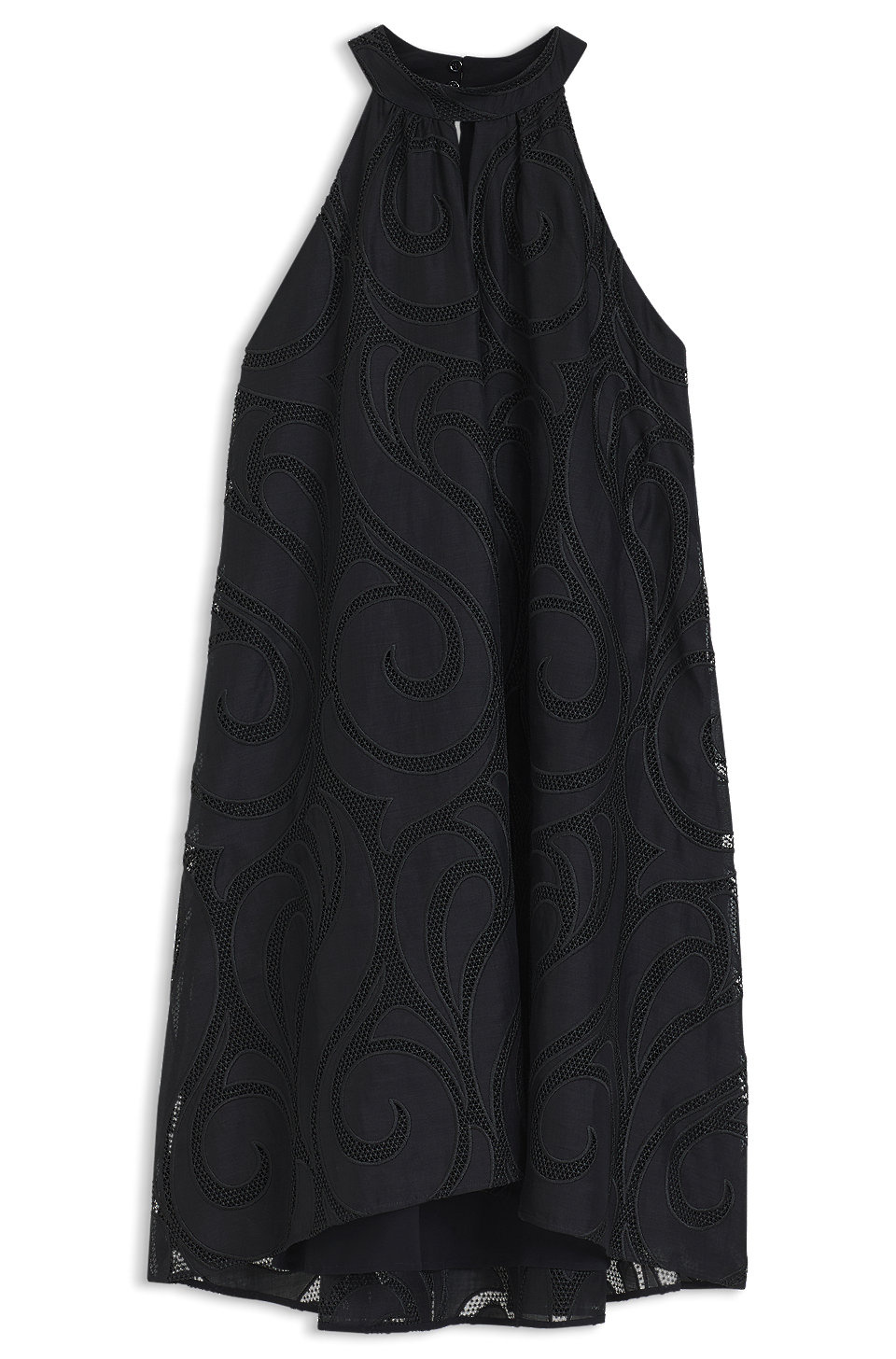 Dalisse Embroidered Ramie Halter Dress