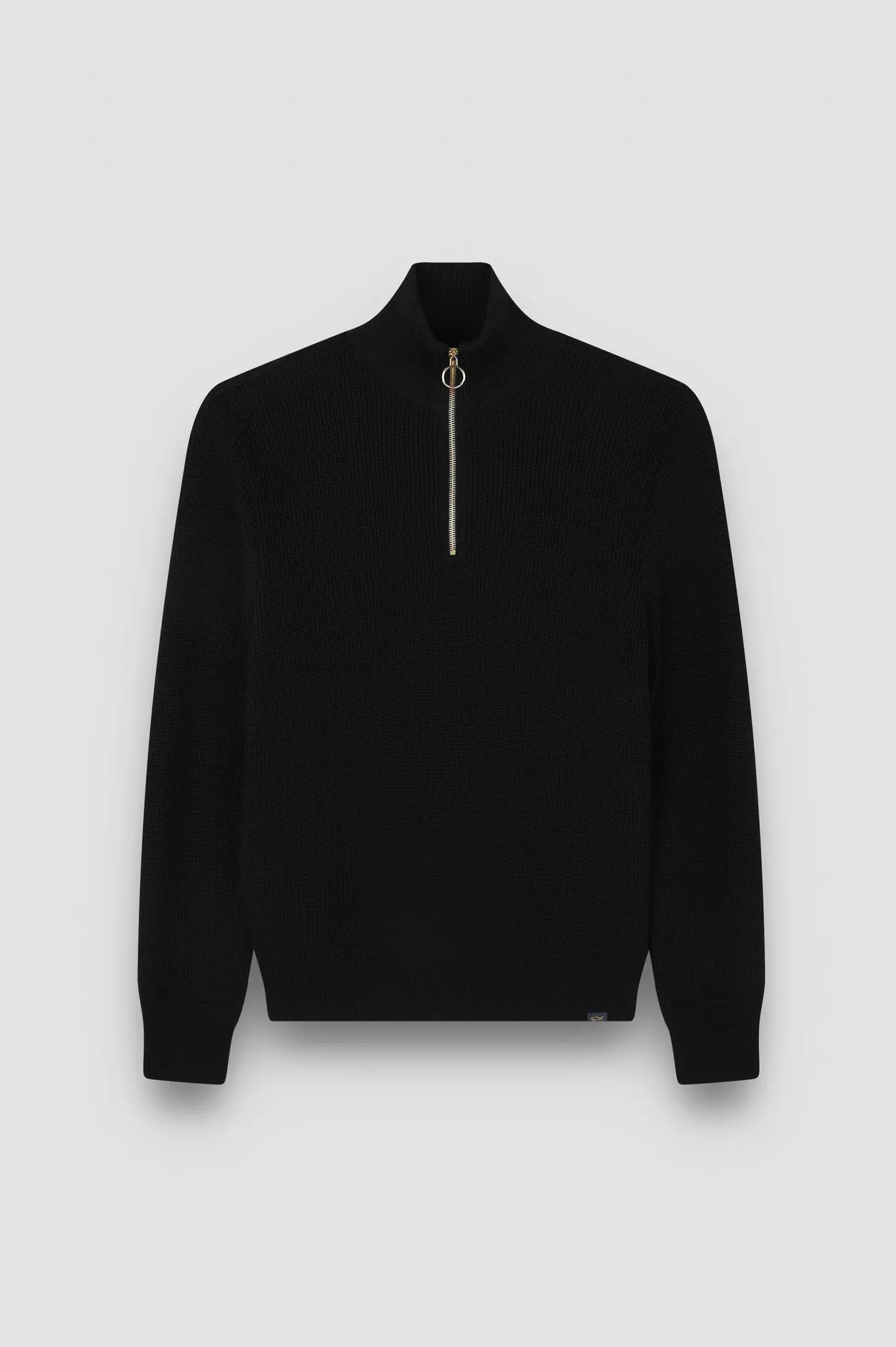 Tech Wool Half-Zip Ribbed Sweater