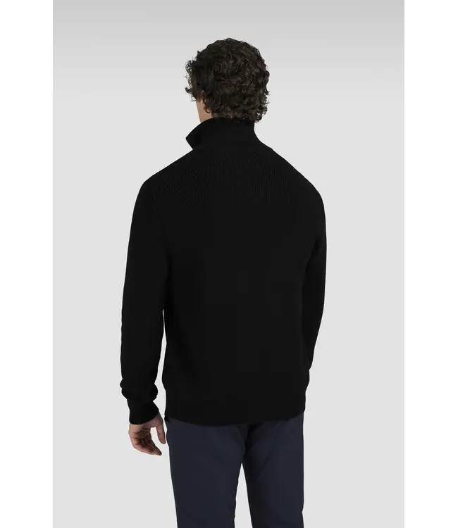 PAUL & SHARK Tech Wool Half-Zip Ribbed Sweater