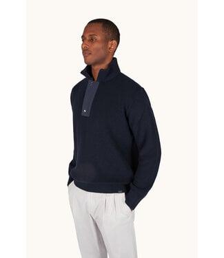 PAUL & SHARK Tech Wool Half-Zip Sweater with Typhoon® Trim