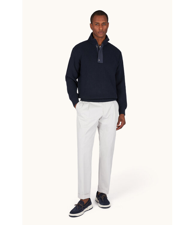PAUL & SHARK Tech Wool Half-Zip Sweater with Typhoon® Trim