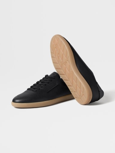 Grained Leather 232 Sneakers