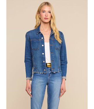 l'agence Veste slim en denim brut « Janelle »