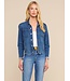 l'agence Denim Janelle Slim Raw Jacket