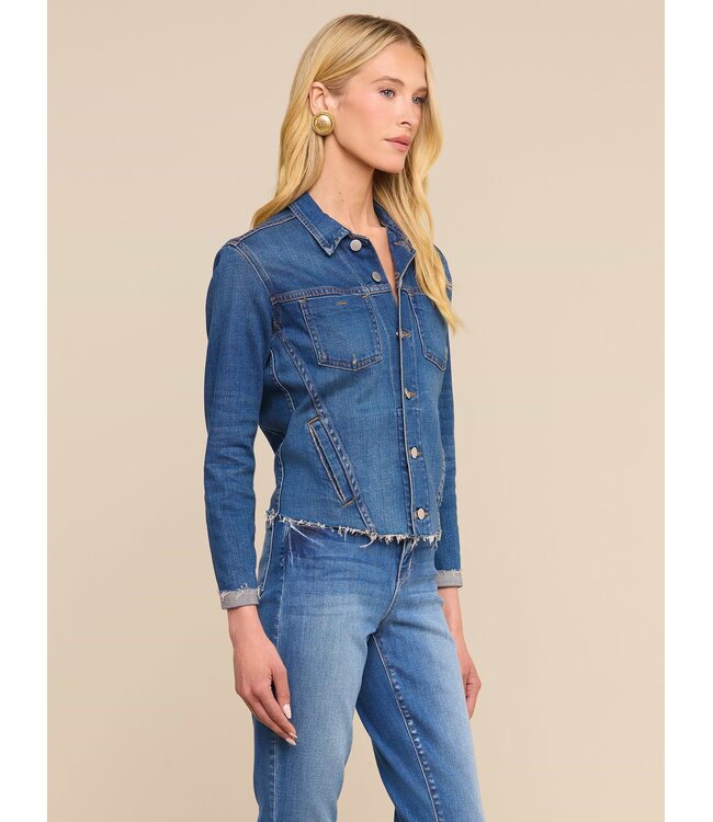 l'agence Veste slim en denim brut « Janelle »
