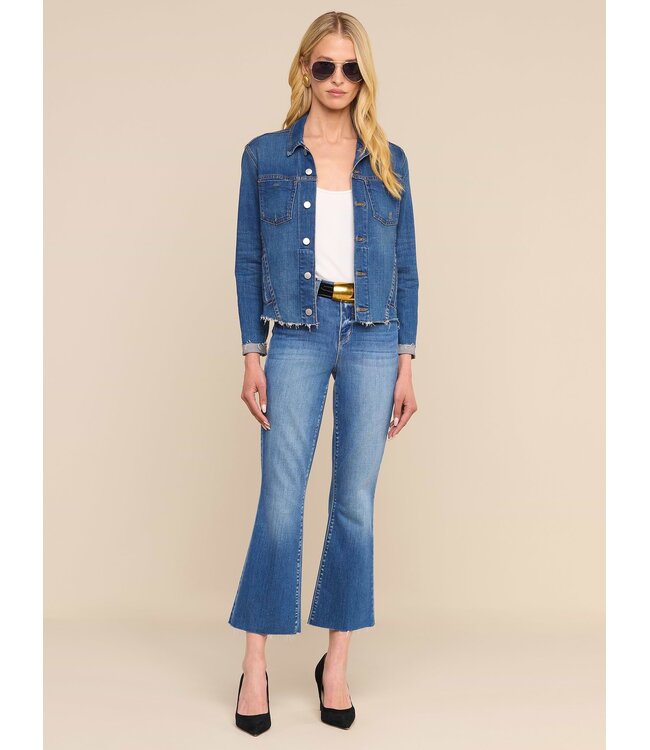 l'agence Denim Janelle Slim Raw Jacket
