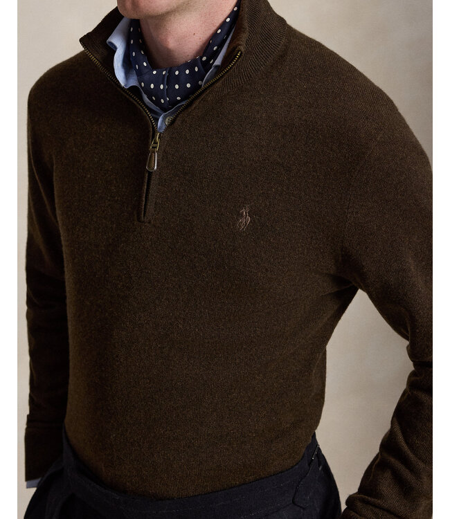 POLO RALPH LAUREN Pull en laine à col zippé