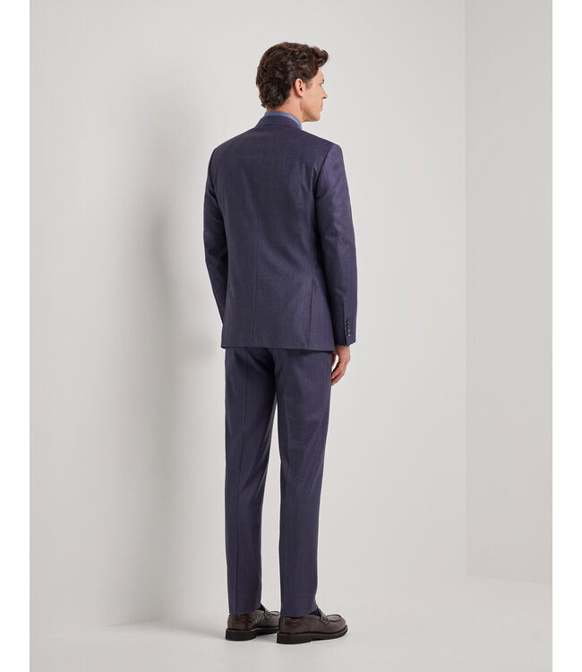 CANALI Denim Blue Regular Fit Stretch Wool and Cashmere Suit