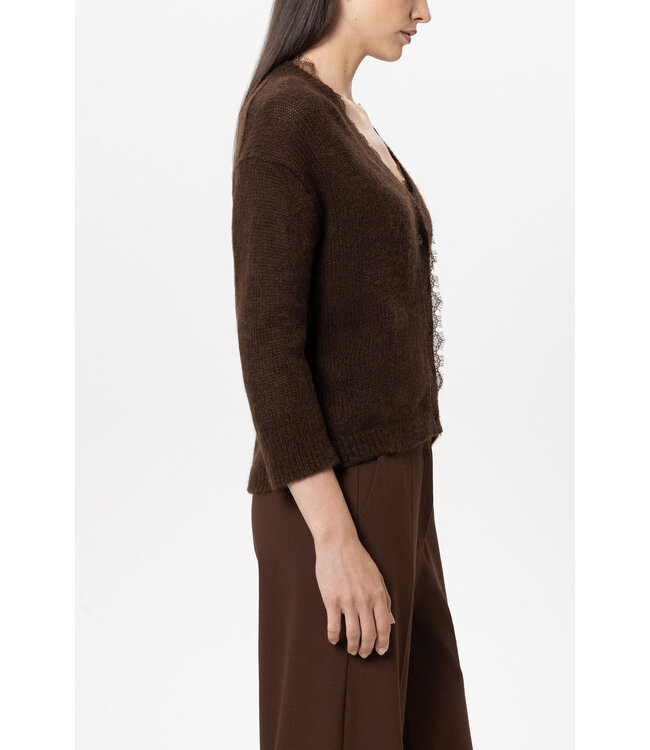 LUISA CERANO Cardigan Made of Alpaca Mix