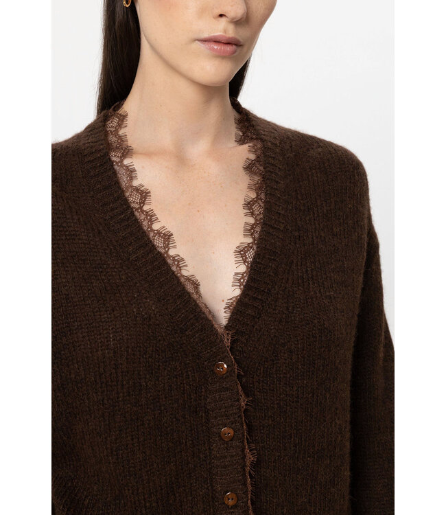 LUISA CERANO Cardigan Made of Alpaca Mix