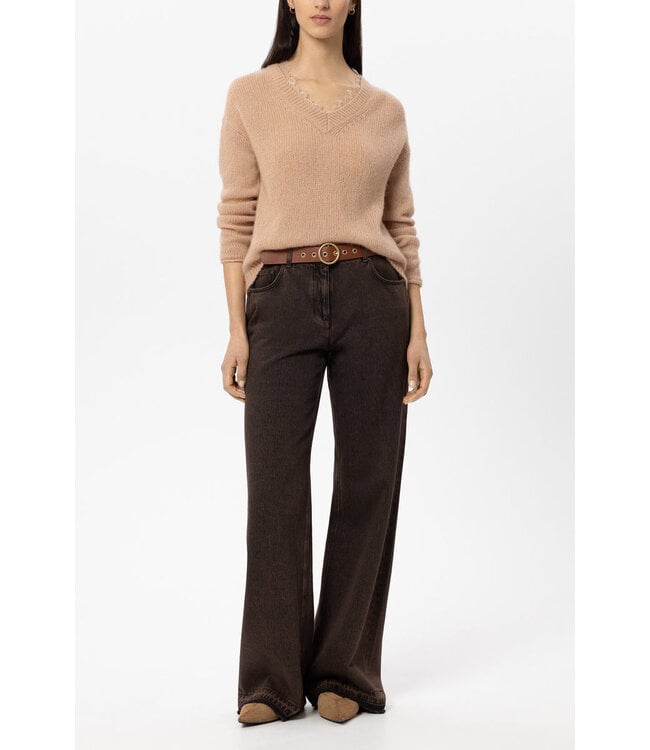 LUISA CERANO Authentic Wide-Leg Denim
