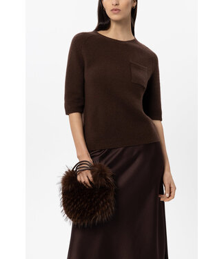 LUISA CERANO Boho Bag in Fur Look