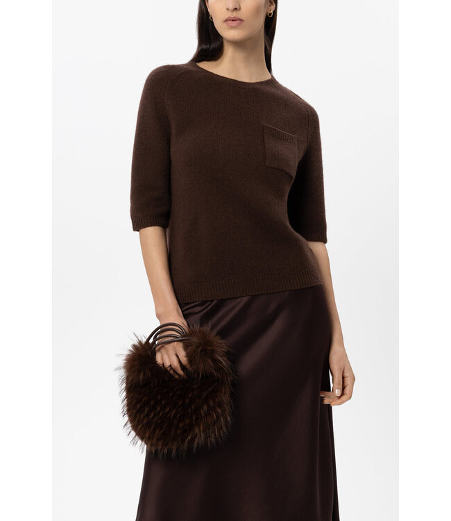 LUISA CERANO Boho Bag in Fur Look