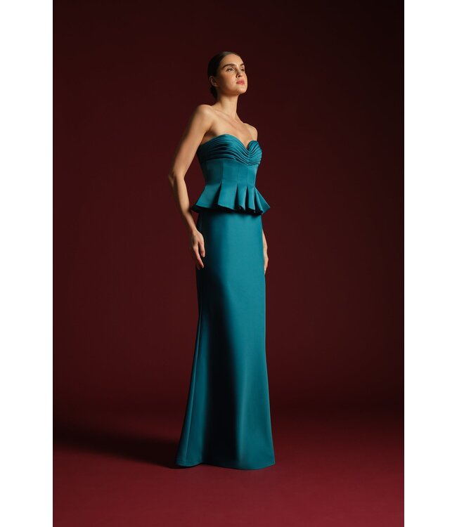 Theia Sydney Strapless Gown