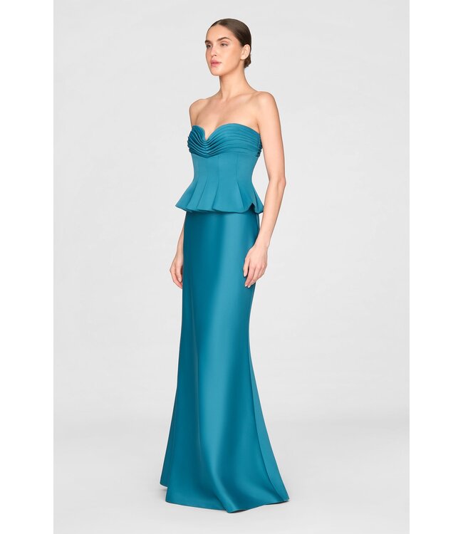 Theia Sydney Strapless Gown
