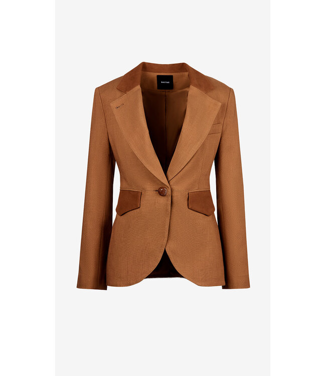 SMYTHE Blocked Seamed Blazer