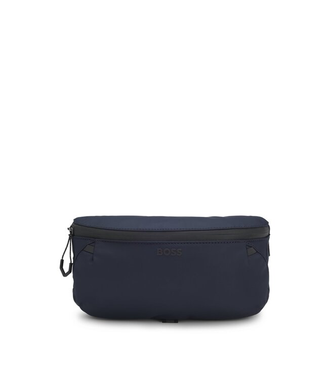 BOSS Faux-Leather Belt Bag with Reflective Zips