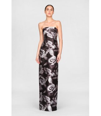 Theia Cleo Strapless Column Gown