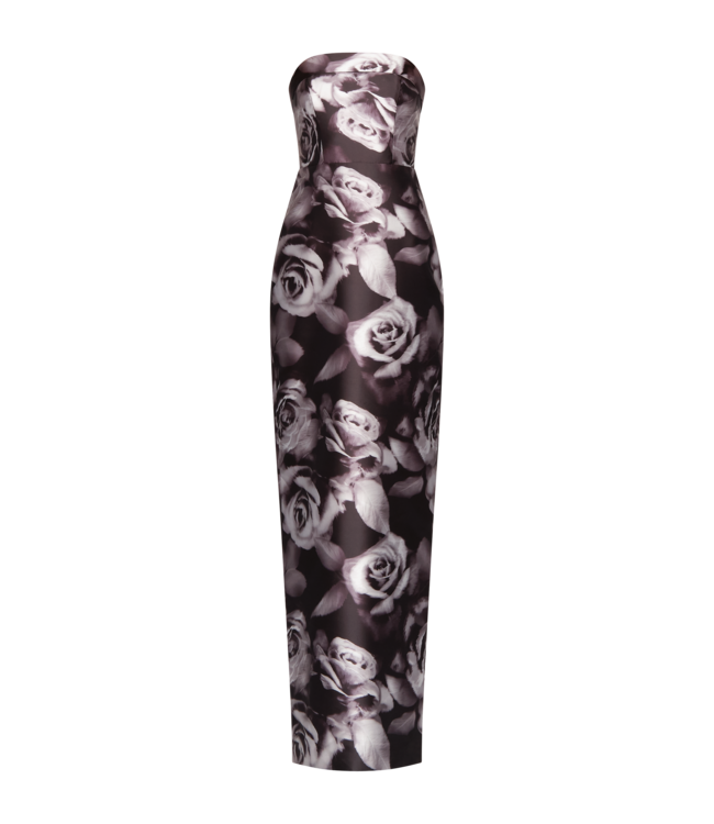 Theia Cleo Strapless Column Gown